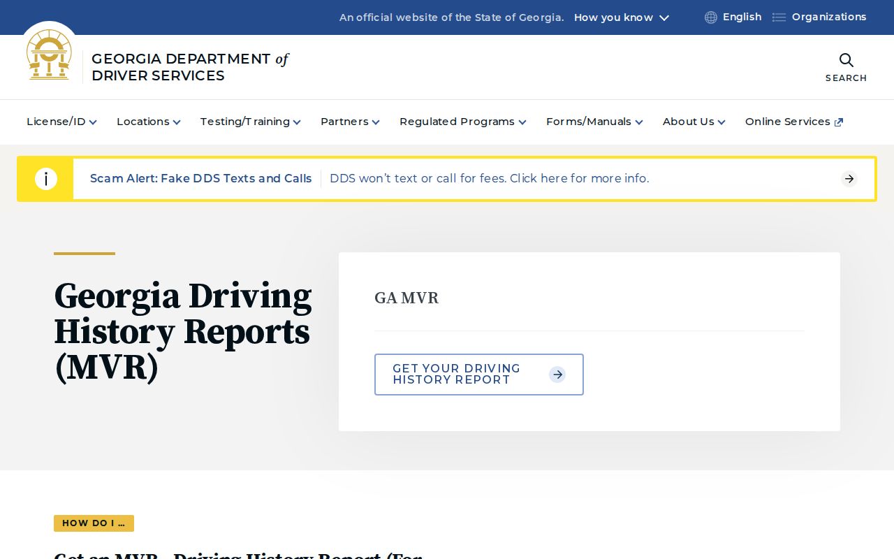 Georgia DDS page distinguished from Brantley traffic court files